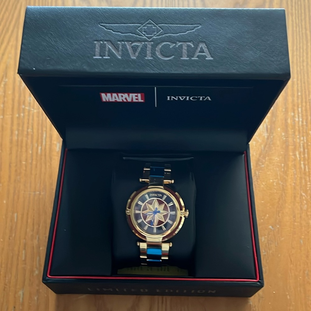 Captain Marvel watch by Invicta